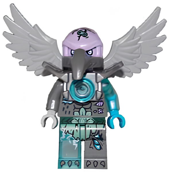 Минифигурка Lego Legends of Chima Vornon - Flat Silver Armor loc112 U